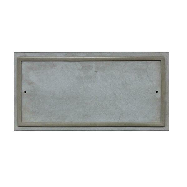 Book Publishing Co 10 in. Ridgestone Rectangle Crushed Stone Do It Yourself Kit Address Plaque in Slate Color GR2642863